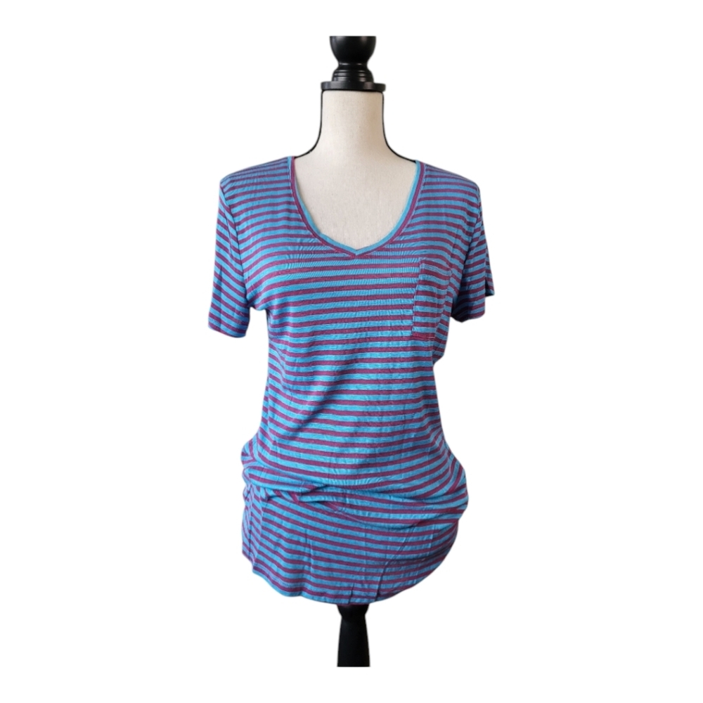 💕Hayden Striped Blue‎ and Purple Women's Top